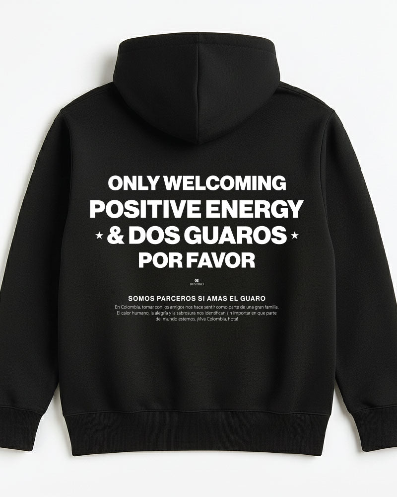 Buzo Unisex Capota “BUENAS VIBRAS” | Algodón perchado - Rustiko