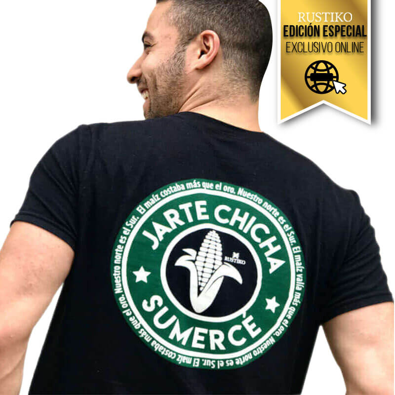 Camiseta jarte chicha Negra - Rustiko