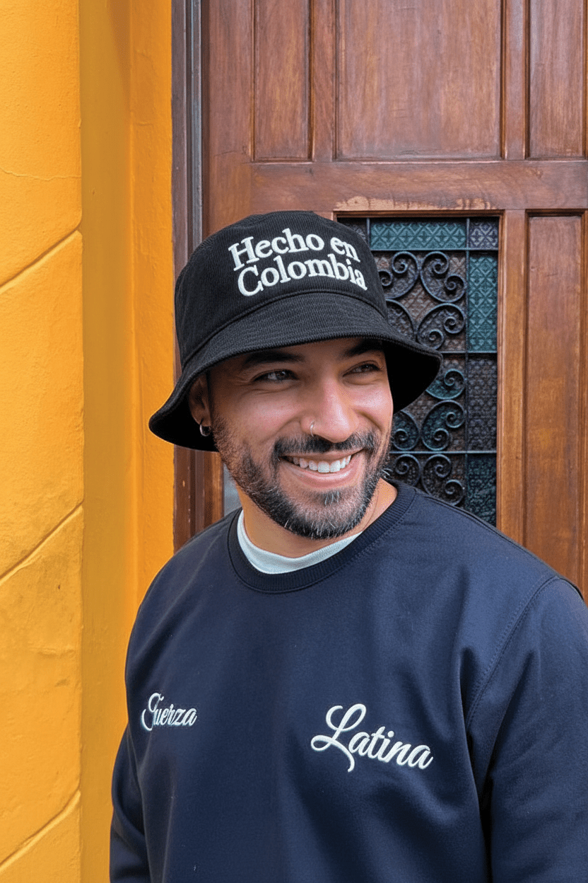 Hecho en colombia | Bucket Hat corduroy negro - Rustiko