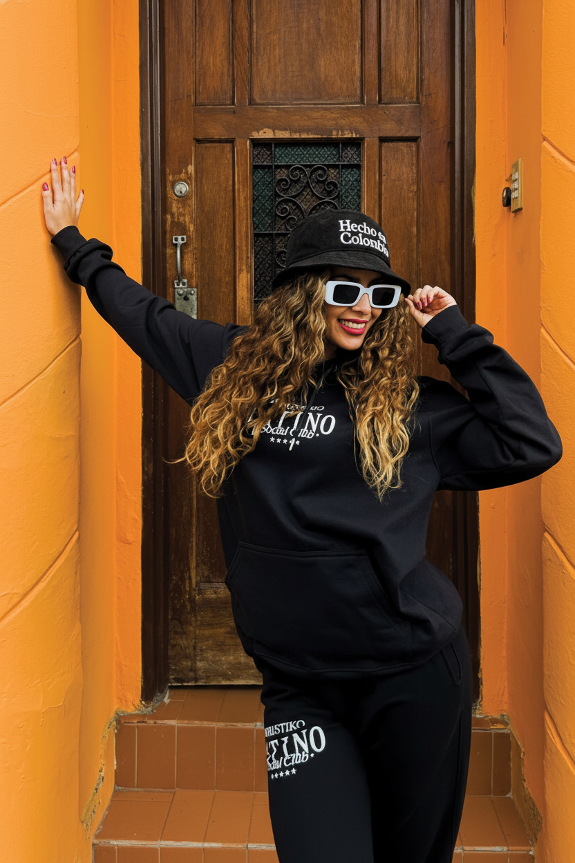 Hecho en colombia | Bucket Hat corduroy negro