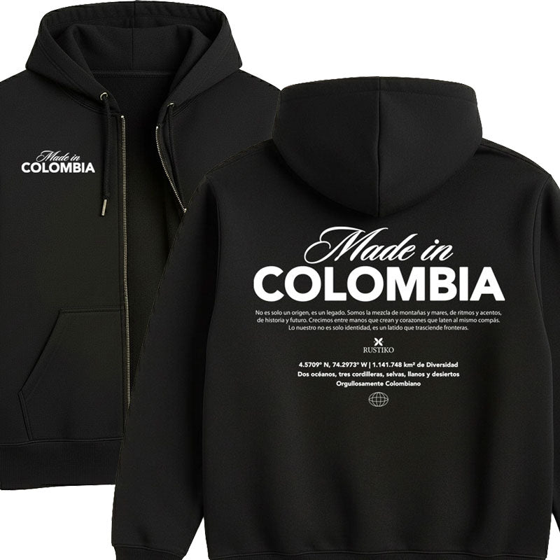 Hoodie Made in Colombia | Buzo abierto Algodón perchado premium - Rustiko