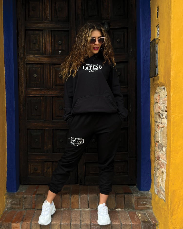Jogger unisex negro Latino Social Club - Rustiko
