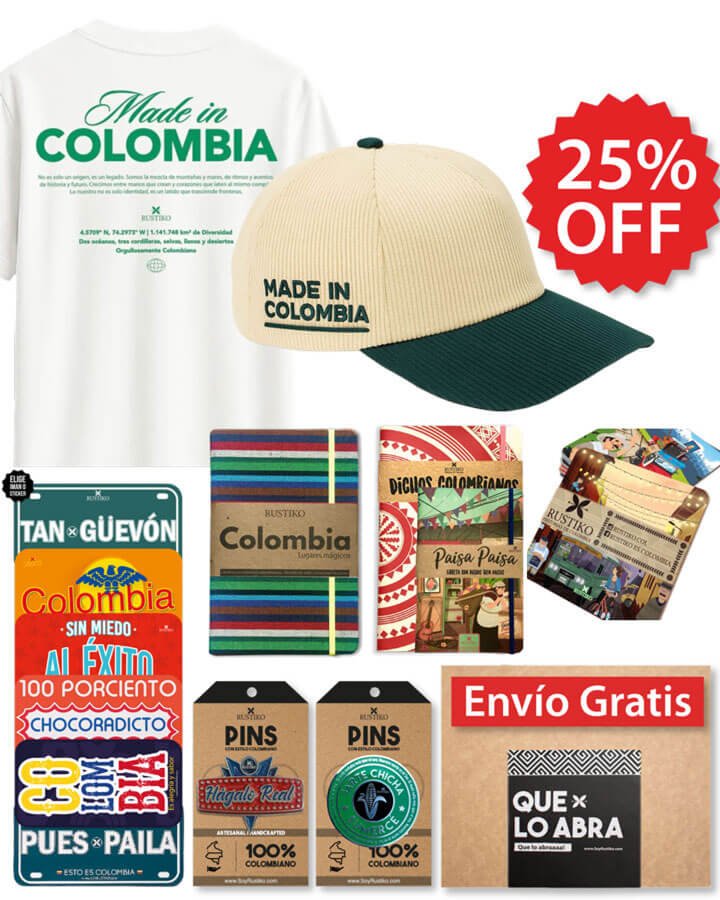 🎁 kit Orgullo Colombiano 🇨🇴 - Rustiko