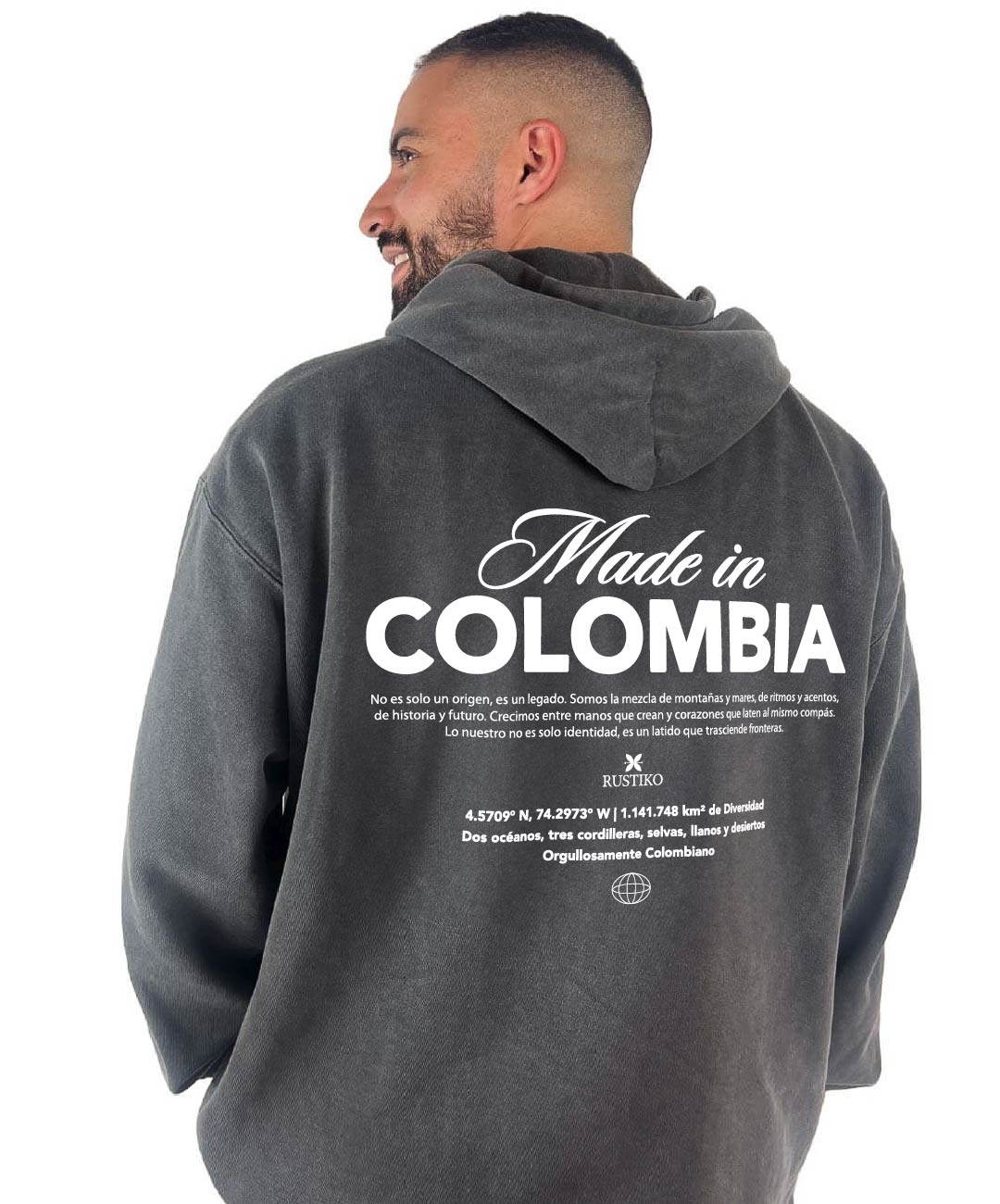 Made in Colombia | Buzo con capota acid wash - Rustiko