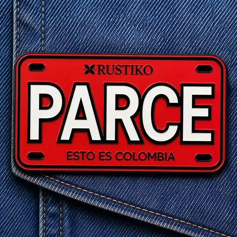 Pin Parce Placa de auto - Rustiko