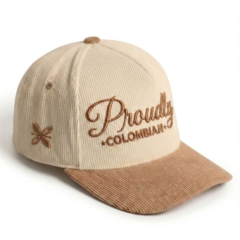 Proudly Colombian | Gorra de Pana con Visera Redonda - Rustiko