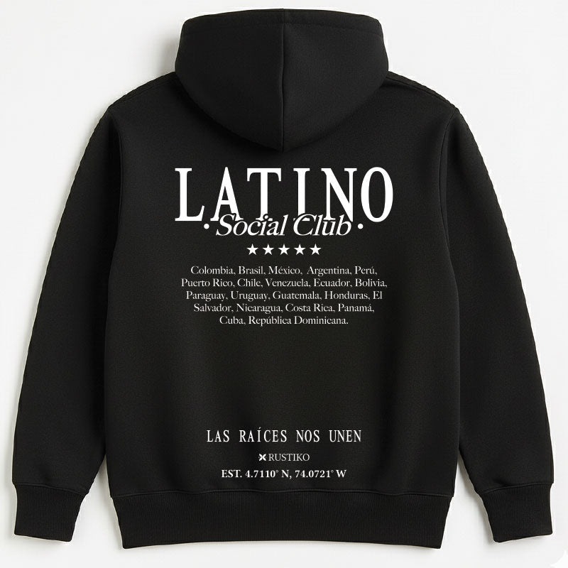 Saco capota Latino Social Club - 360 gr 90% Algodón - Rustiko