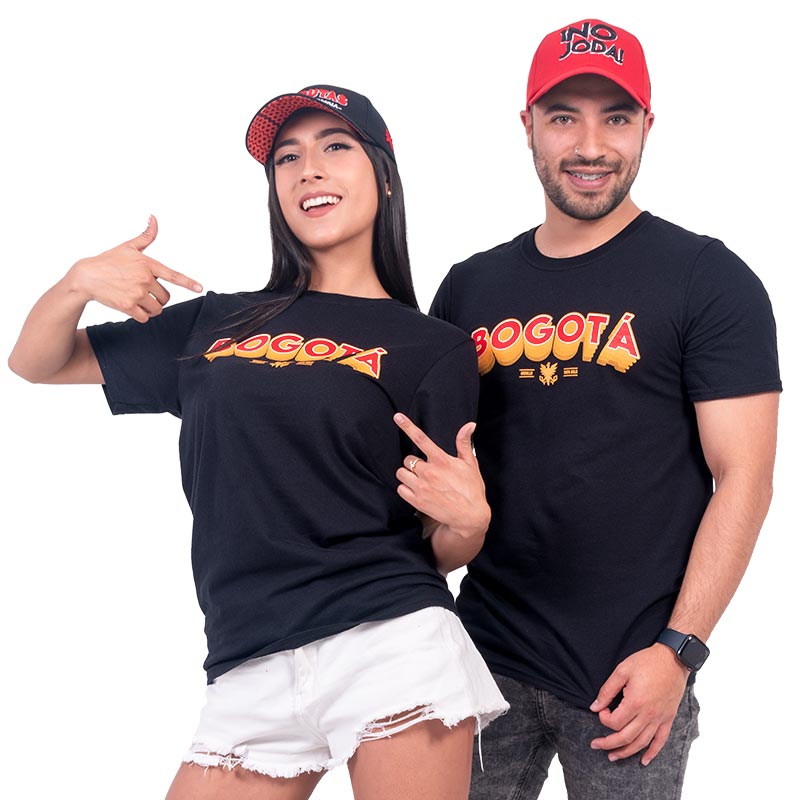 Camiseta Bogotá Color Negra - Rustiko