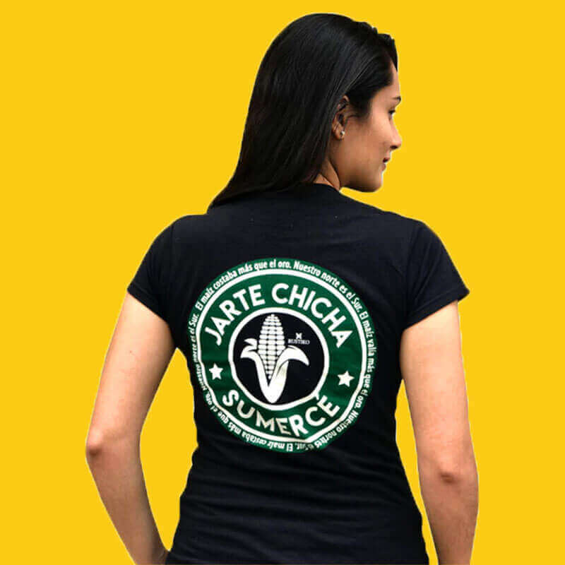 Camiseta jarte chicha Negra - Rustiko
