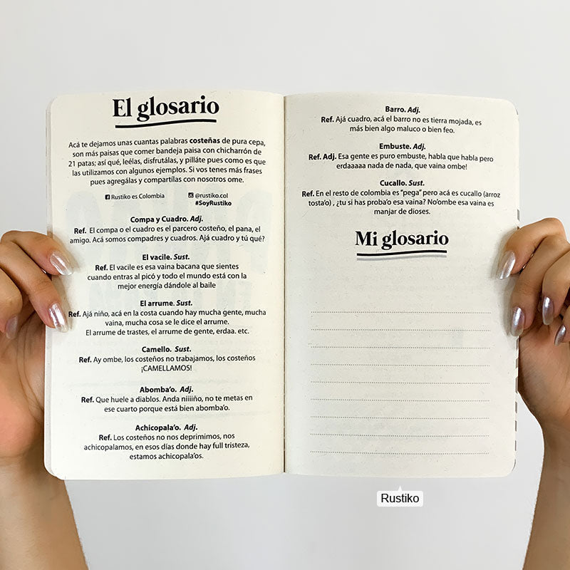 Dichos costeños | Cuaderno artesanal - Grande - Rustiko