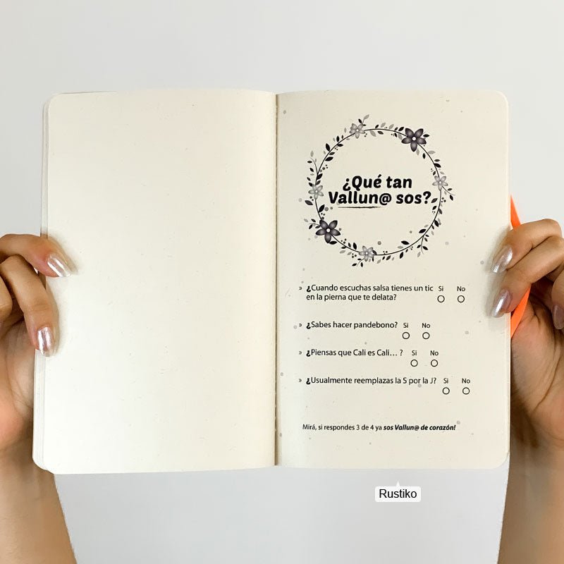 Dichos Vallunos | Cuaderno artesanal - Grande - Rustiko