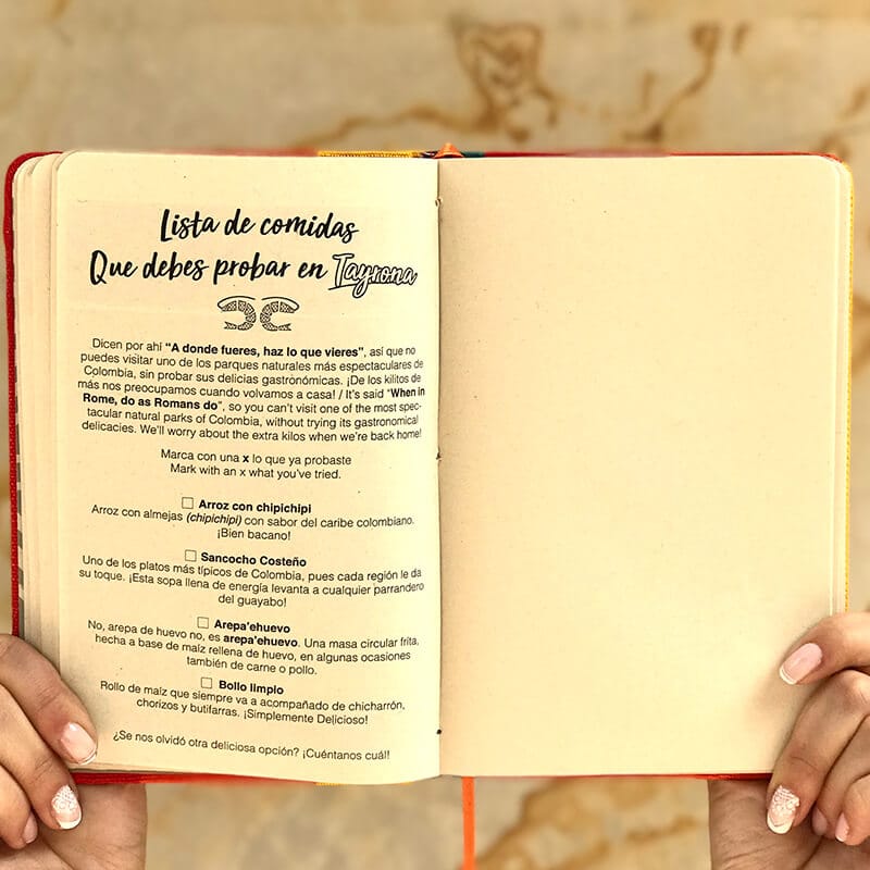 Libreta Colombia exótica - Grande - Rustiko