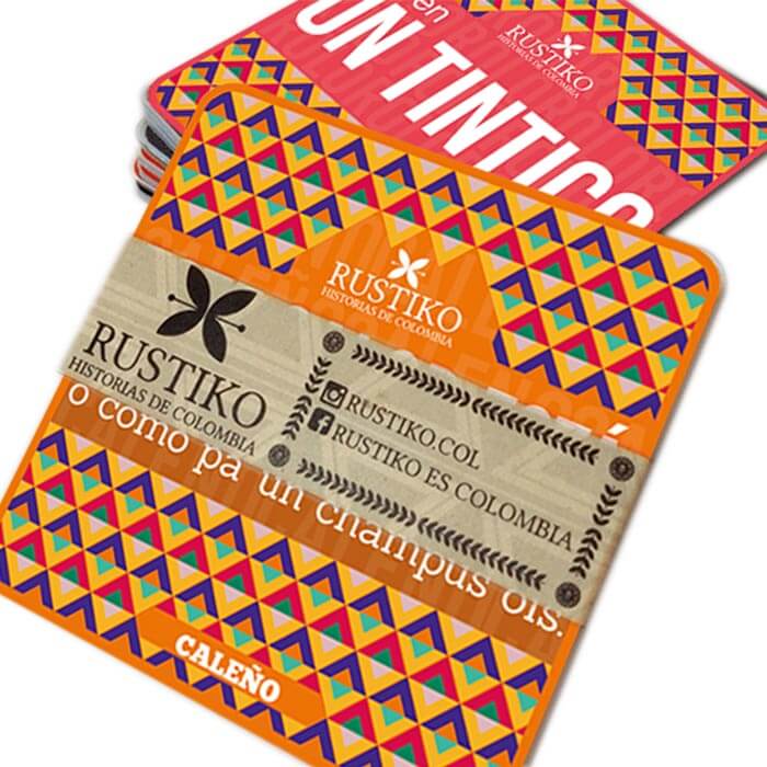 Portavasos dichos colombianos - Rustiko