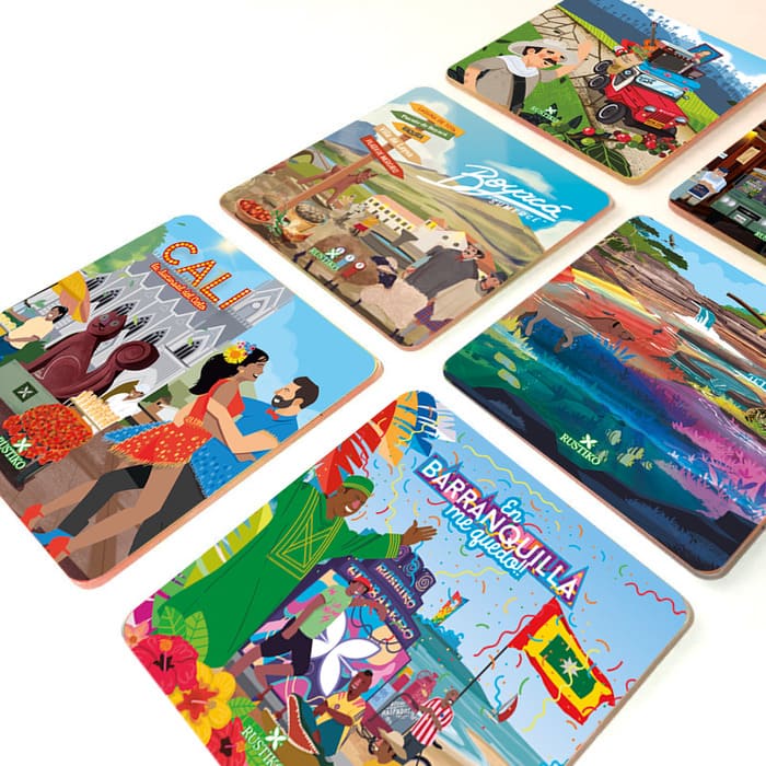 Portavasos Lugares de Colombia - Rustiko