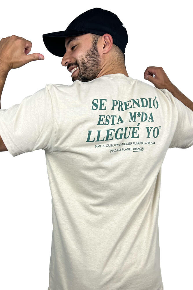 😏 Se prendió esta M*da | Camiseta beige unisex - Rustiko