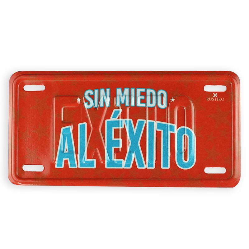 Sin miedo al éxito | Placa metálica - Rustiko