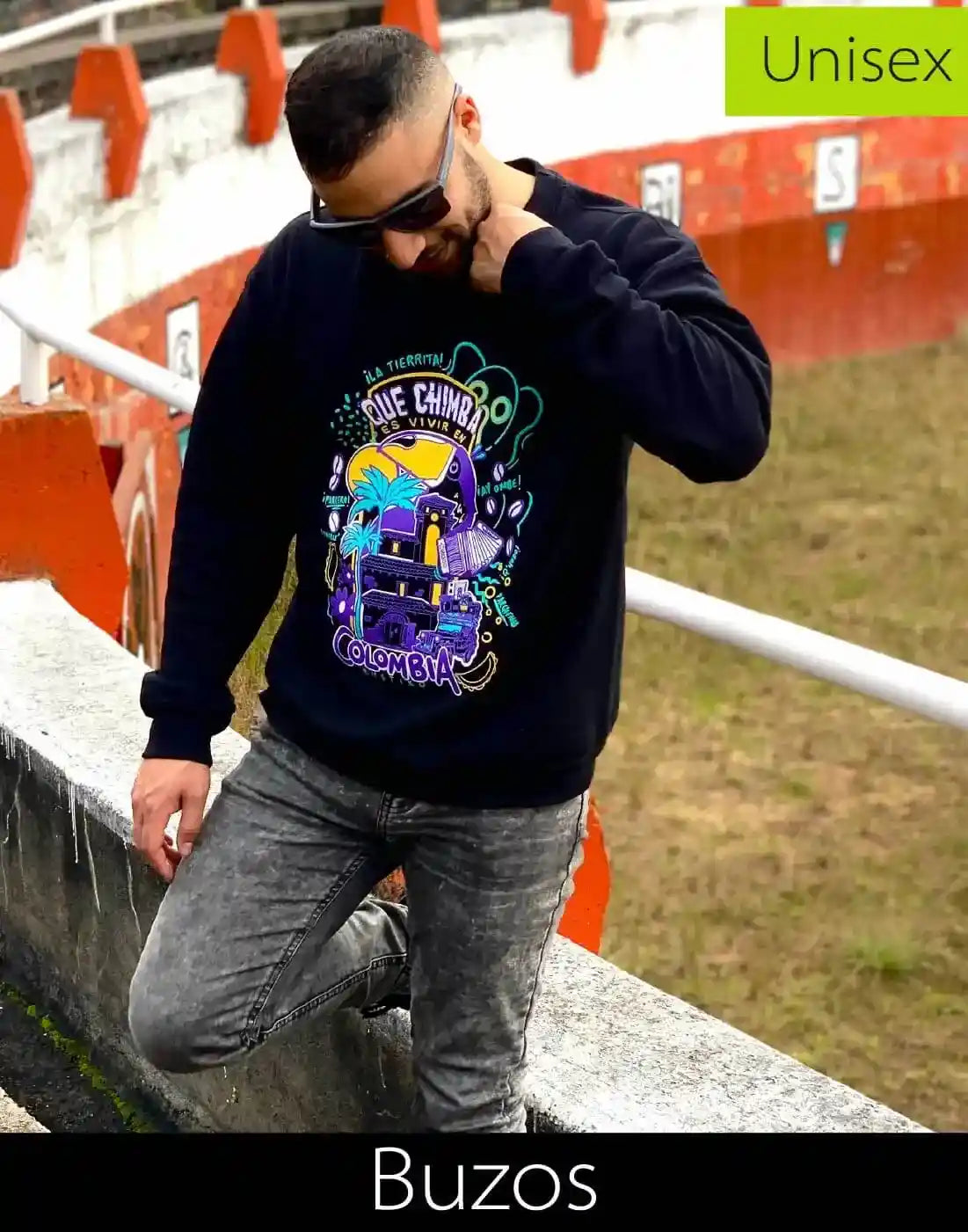 Buzos con impresos exclusivos colombianos