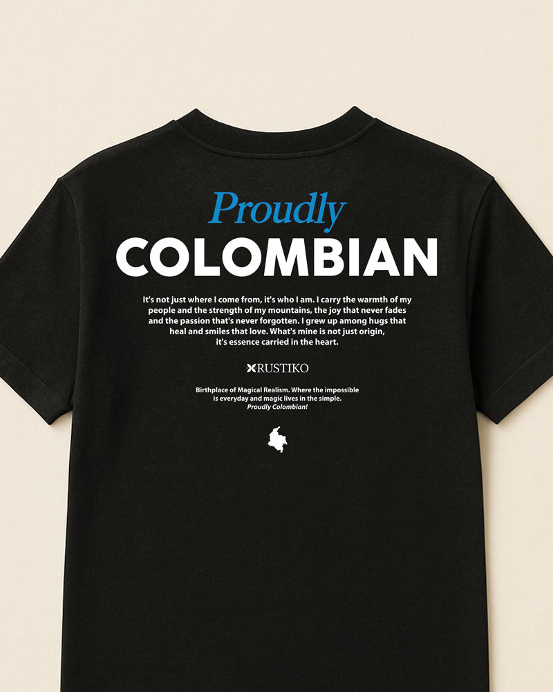 Orgullosamente colombiano | Camiseta Unisex Algodón Peinado Premium