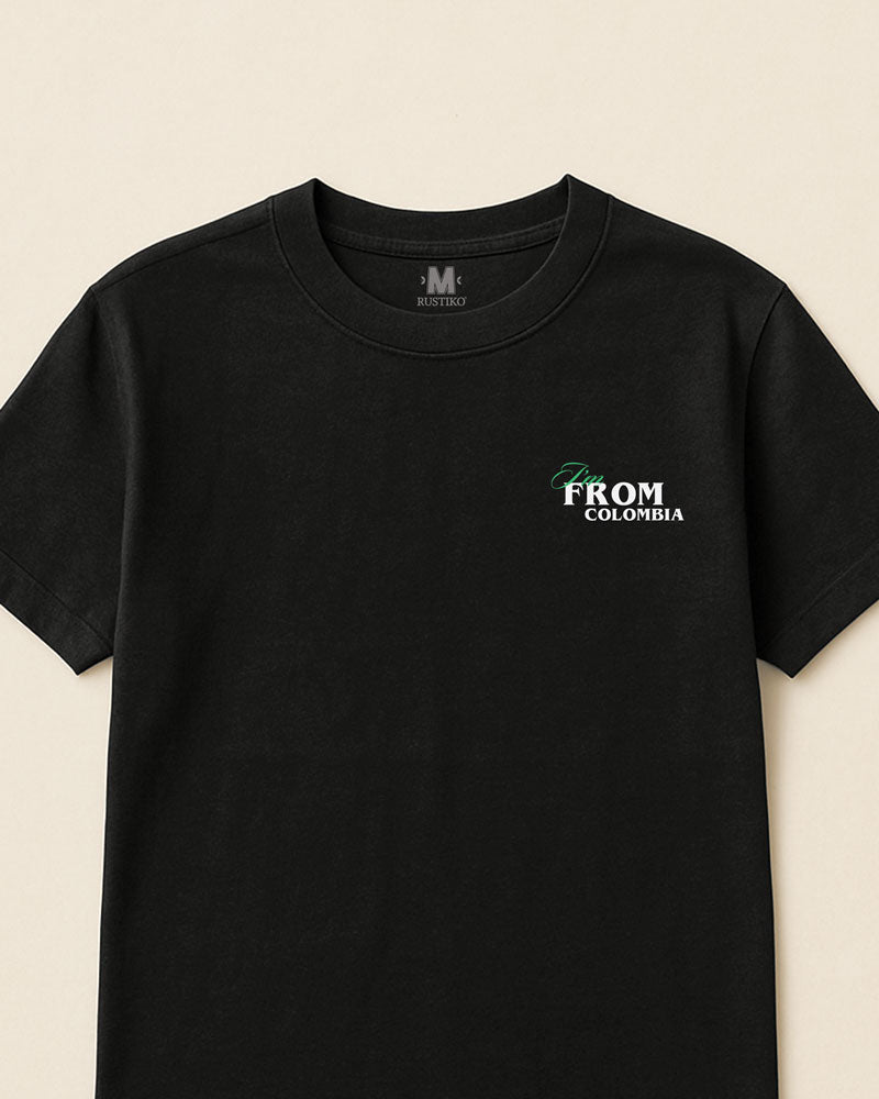 I'm from Colombia Estampado en relieve | Camiseta Unisex Algodón Peinado Premium