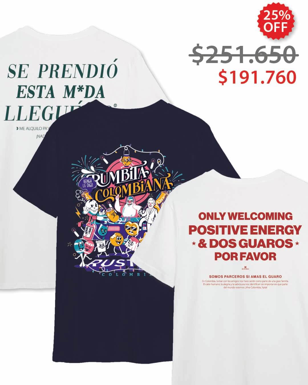 Black Friday | Combo Navideño 3 Camisetas - Rustiko