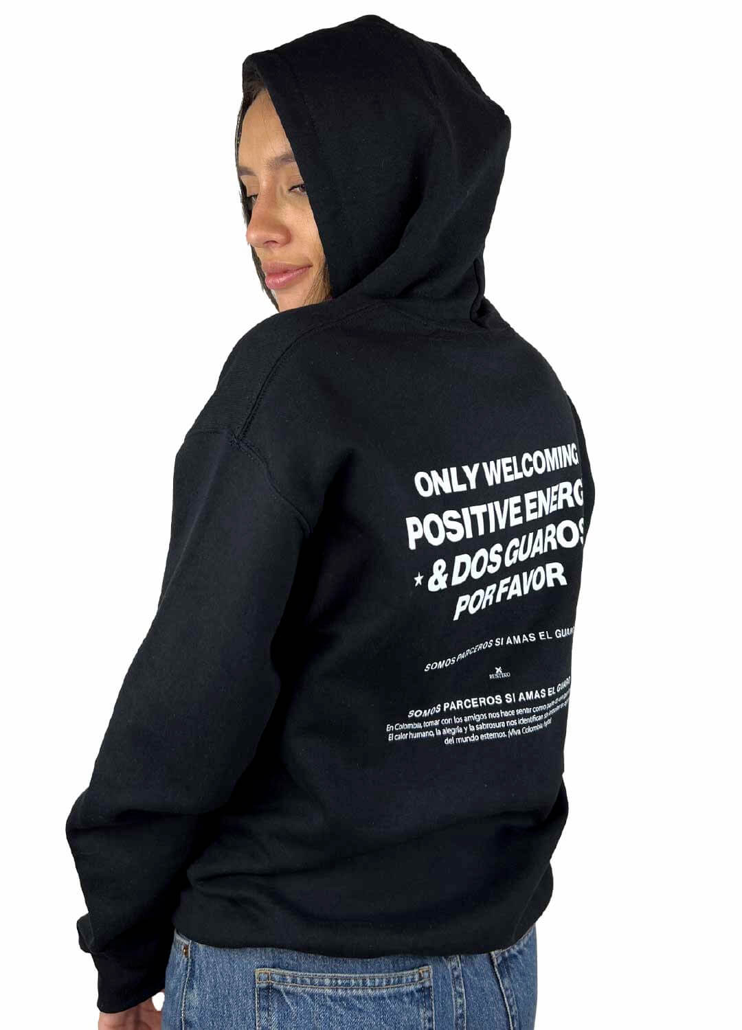 Buzo Unisex Capota “BUENAS VIBRAS” | Algodón perchado - Rustiko