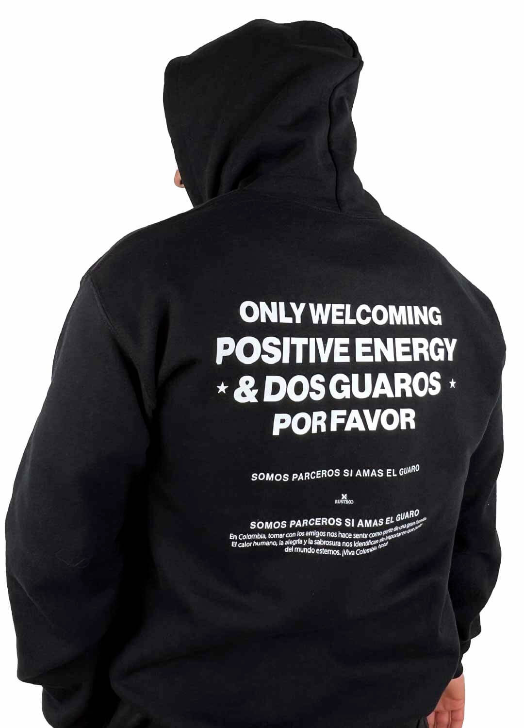 Buzo Unisex Capota “BUENAS VIBRAS” | Algodón perchado - Rustiko