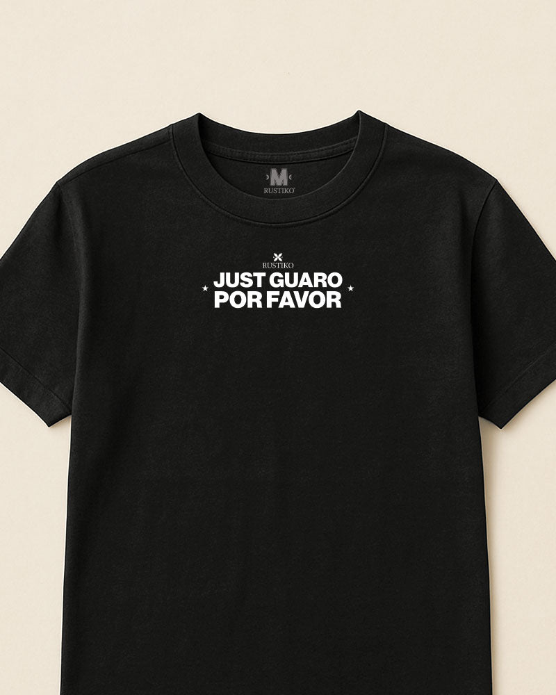 Camiseta negra Unisex "Solo Buenas Vibras" Algodón Peinado Premium - Rustiko