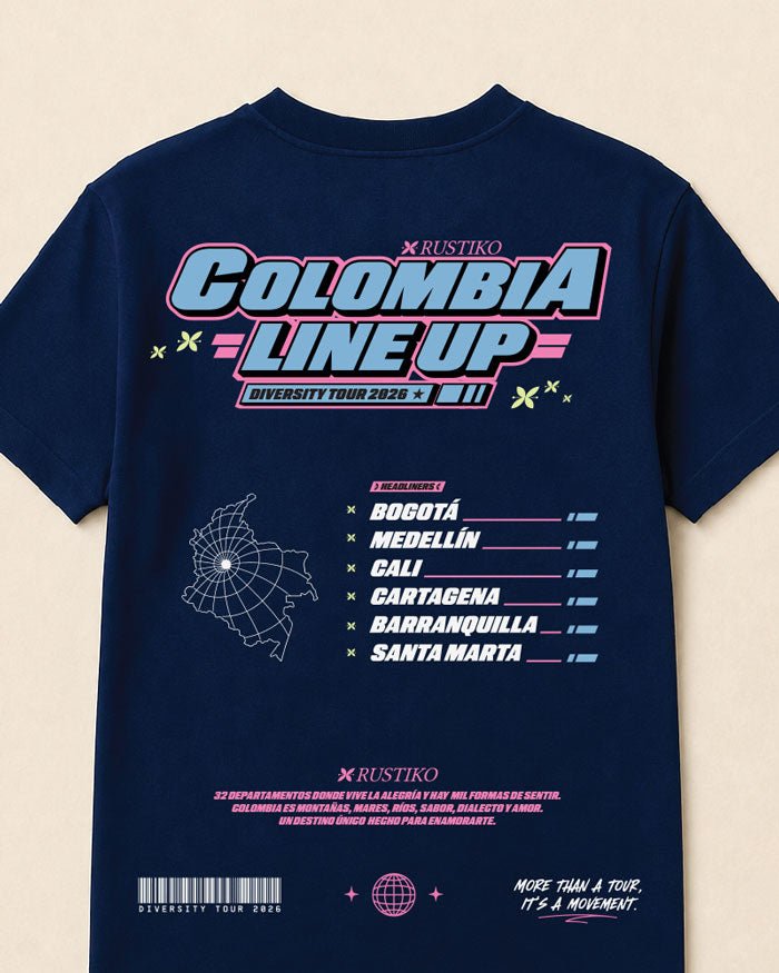 ⭐️ Colombia LineUp | Unisex Camiseta - Rustiko