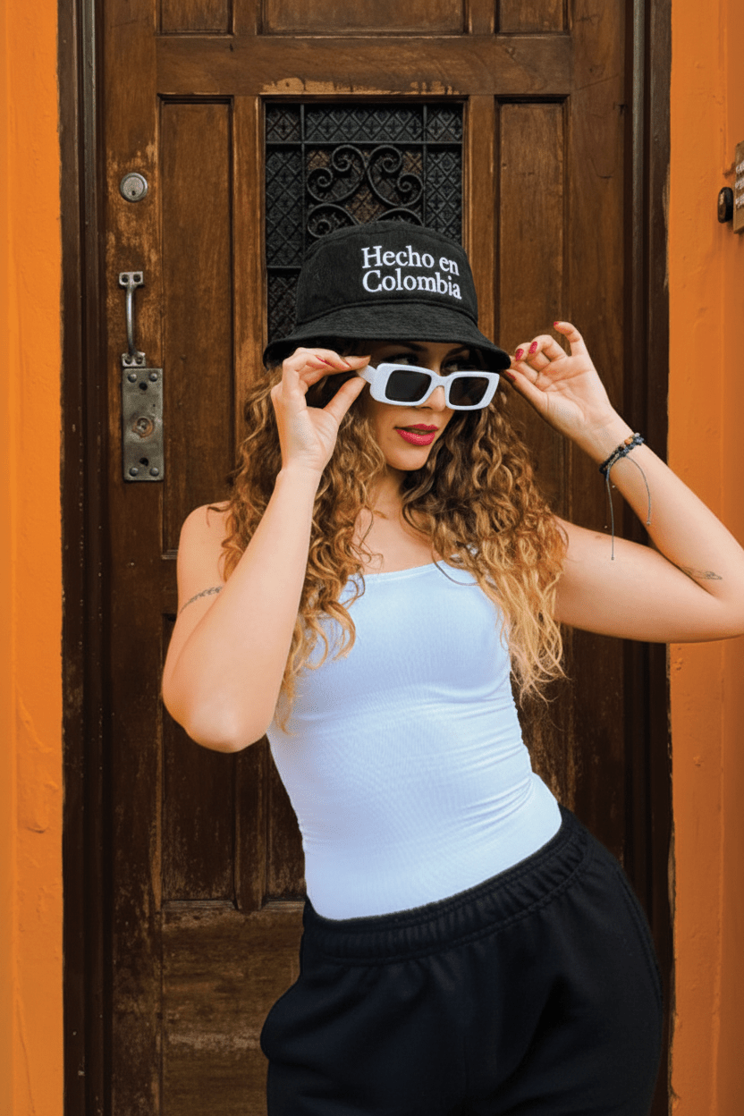 Hecho en colombia | Bucket Hat corduroy negro - Rustiko