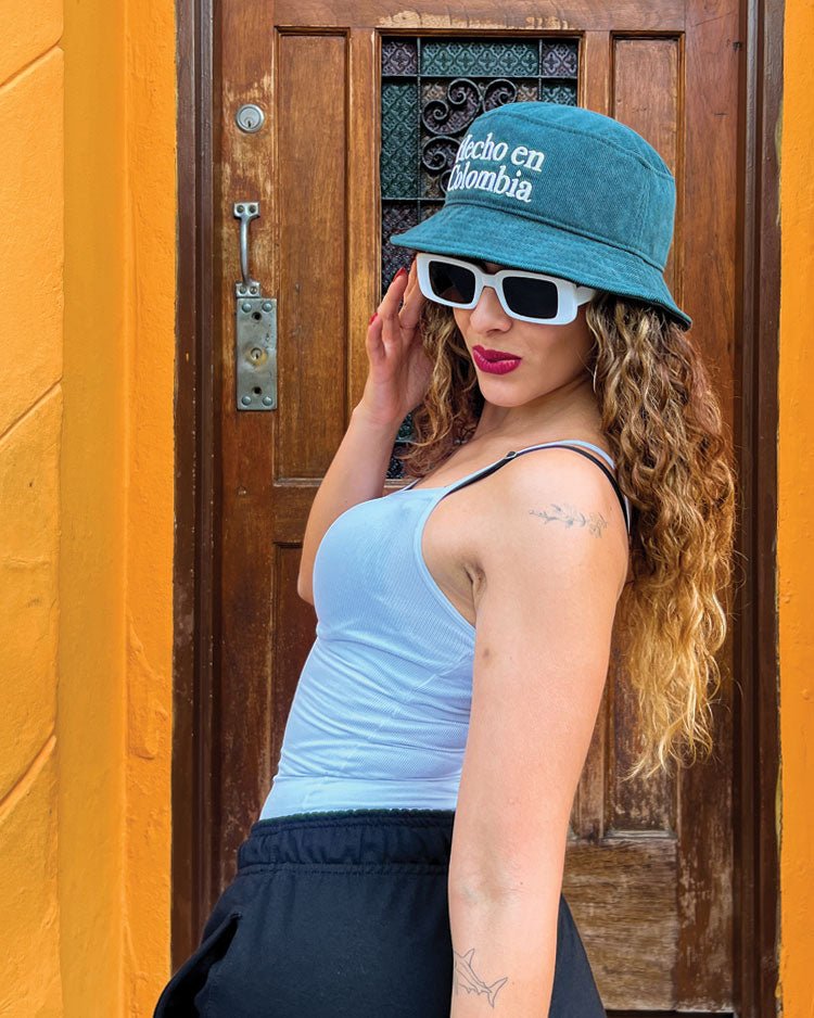 Hecho en colombia | Bucket Hat corduroy verde - Rustiko