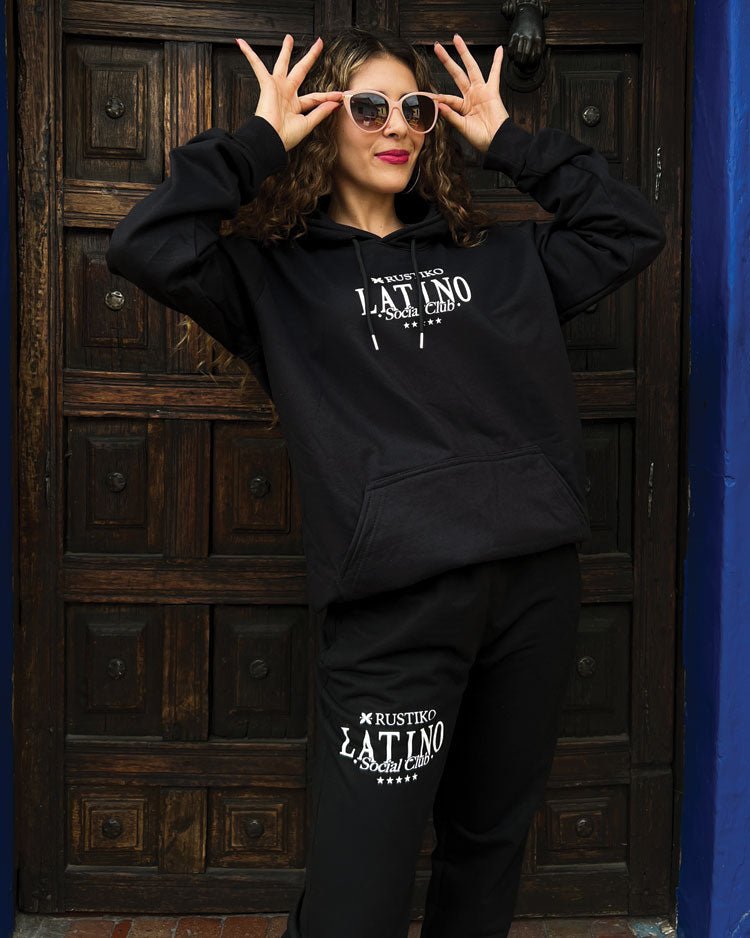 Jogger unisex negro Latino Social Club - Rustiko