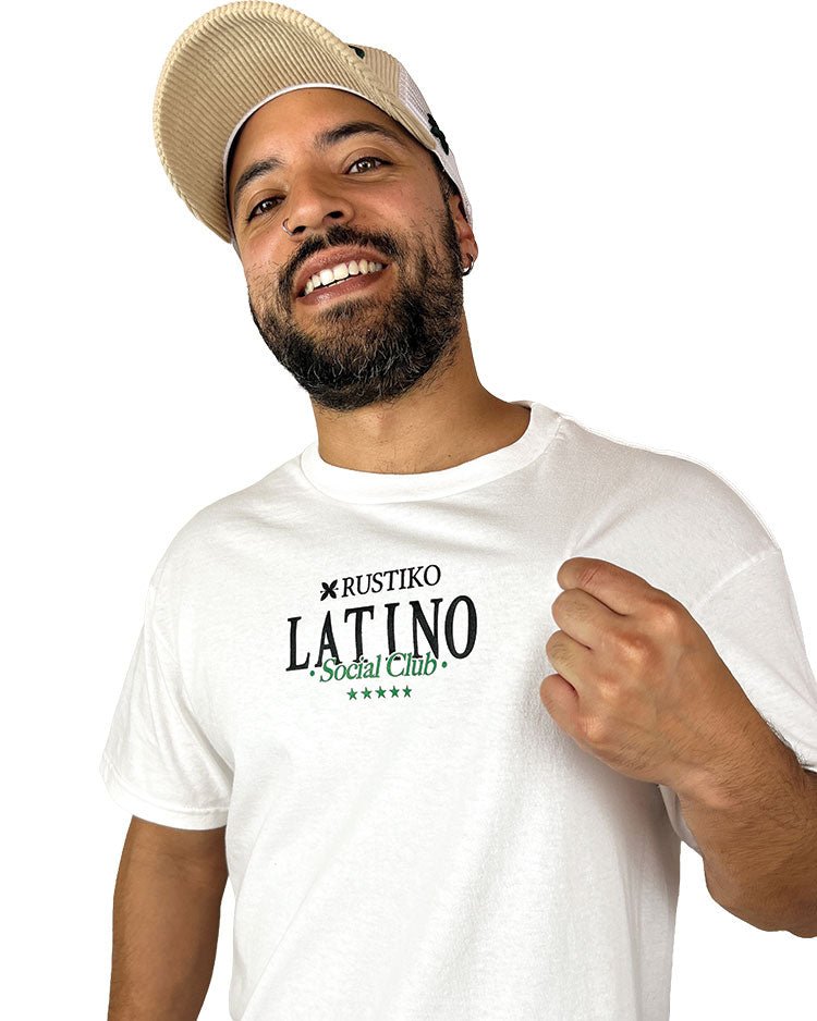 Latino Social Club "Relieve" | Camiseta Algodón Peinado Premium Unisex - Rustiko