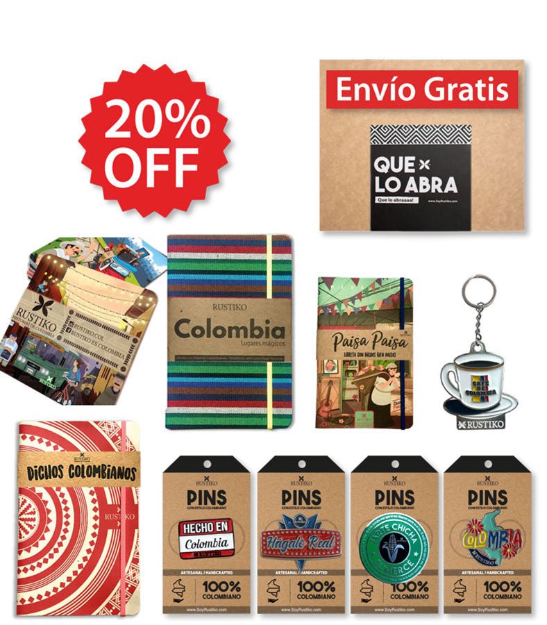 Mini Kit regalitos colombianos | Ideal pa’ llevar de viaje ✈️🇨🇴 - Rustiko