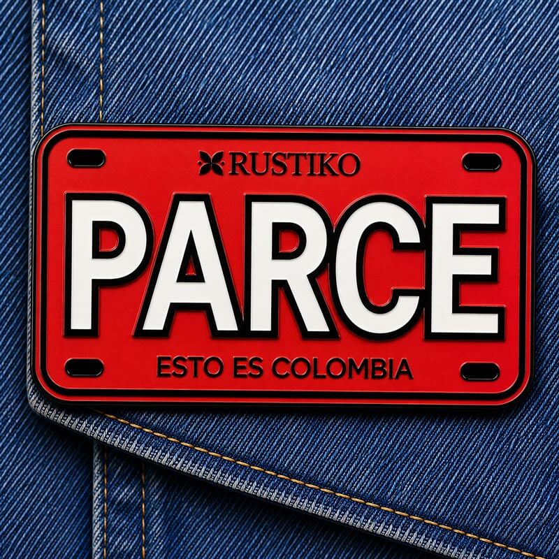 Pin Parce Placa de auto - Rustiko