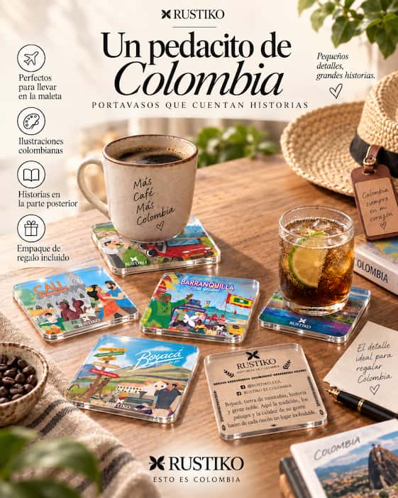 Portavasos dichos colombianos - Rustiko