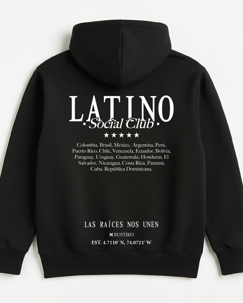 Saco capota Latino Social Club - 360 gr 90% Algodón - Rustiko