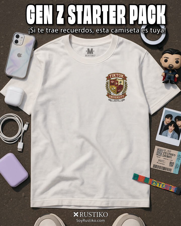 Tik Tok University | Camiseta Unisex - Rustiko