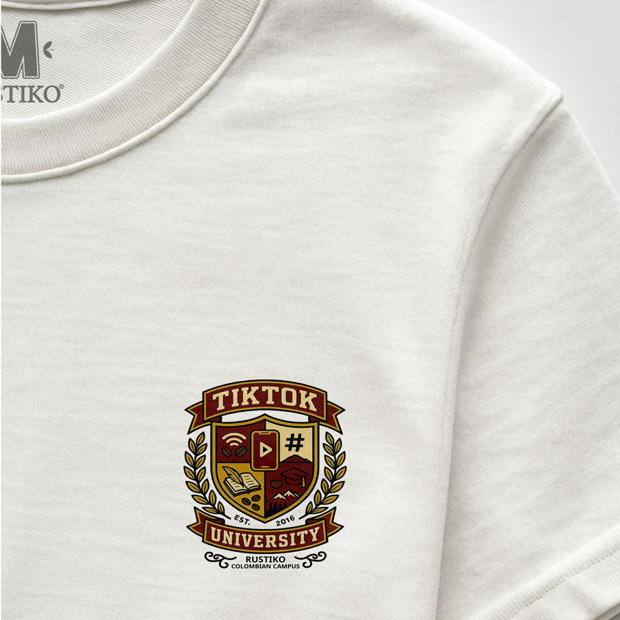 Tik Tok University | Camiseta Unisex - Rustiko