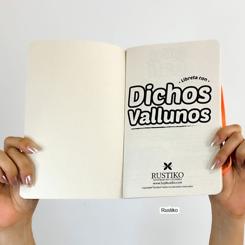 Dichos Vallunos | Cuaderno artesanal - Grande - Rustiko