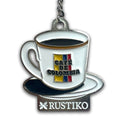 Colombian coffee keychain