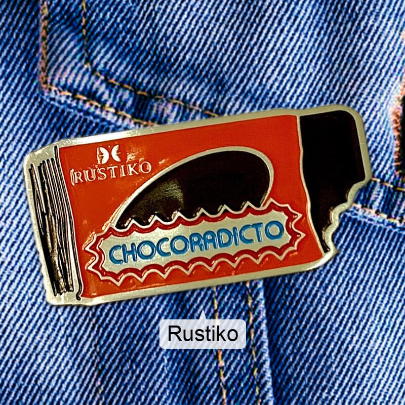 Pin Chocoradicto - Rustiko