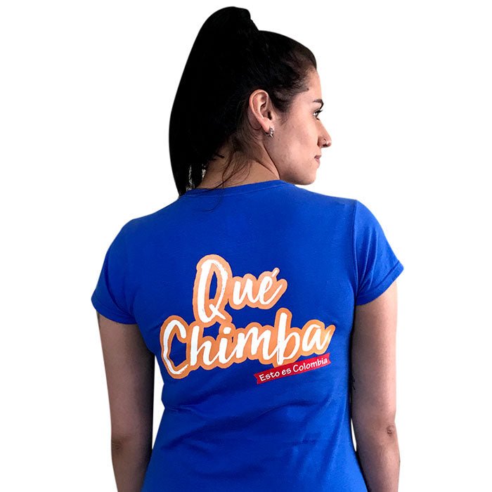 Qué chimba parce | Camiseta azul - Rustiko